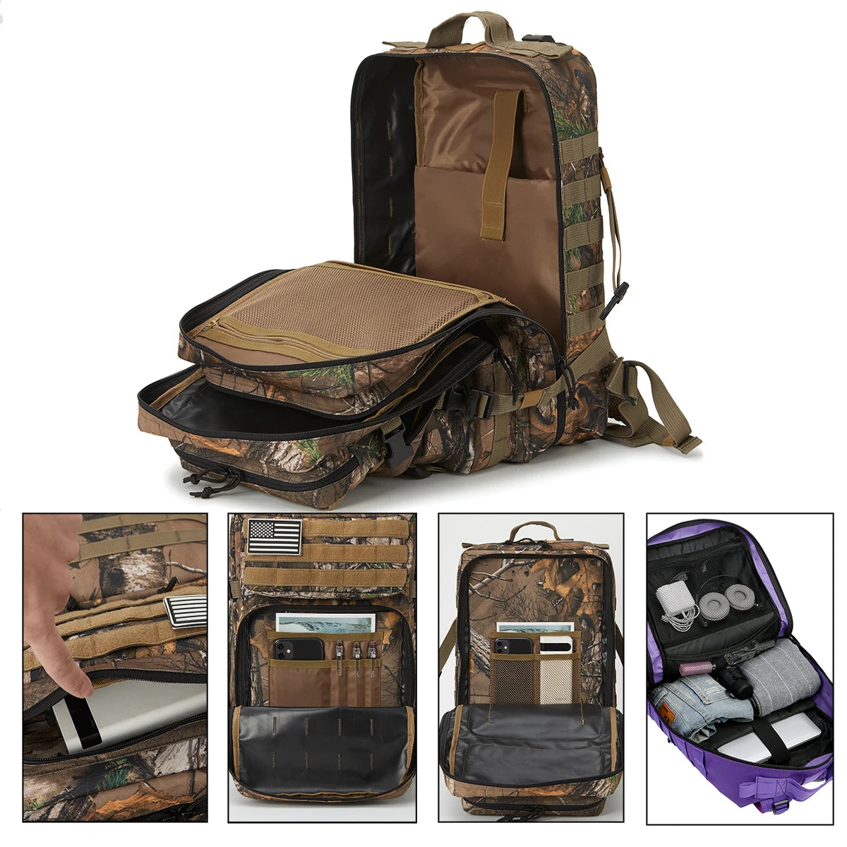 Large Capacity Tactical Backpack